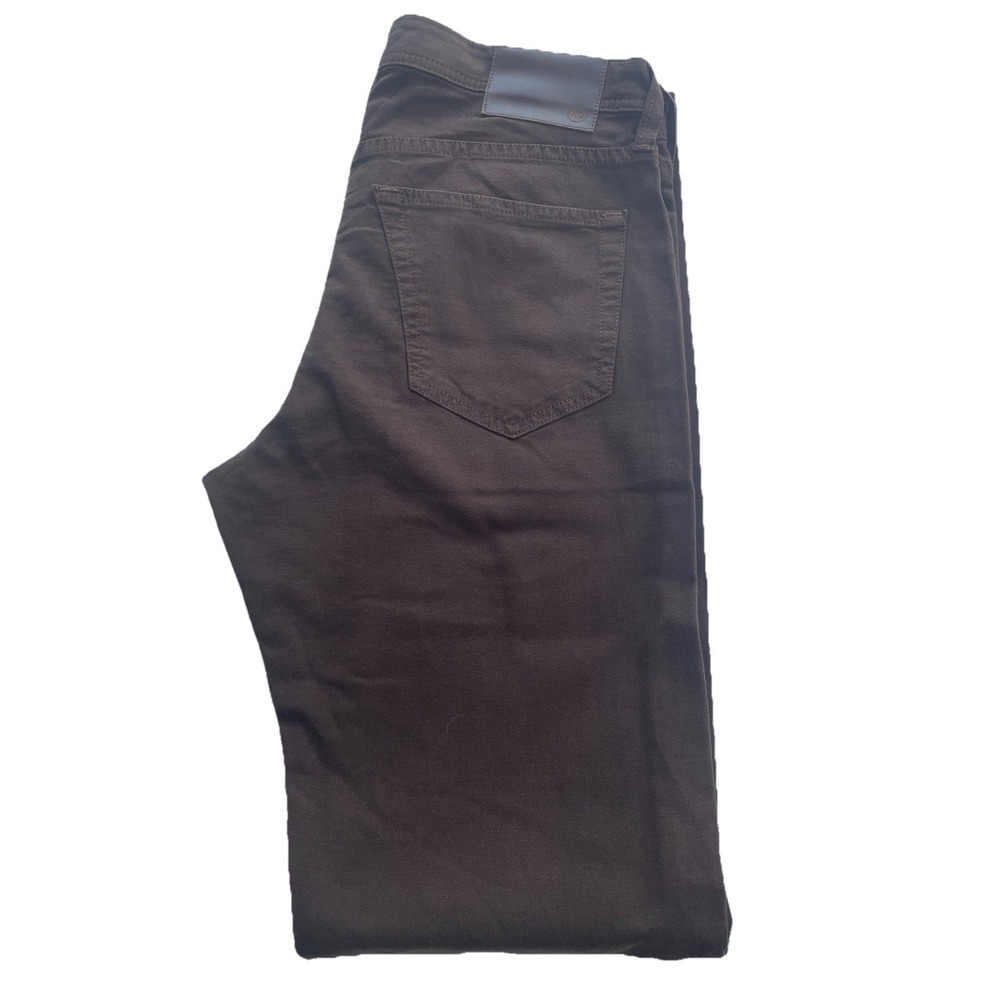 AG Designer Pants Men's 32 X34 Chocolate The Matchbox Slim Straight Stretch NWOT